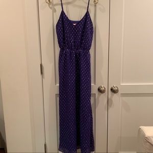 Lilly Pulitzer Purple and Silver Maxi Dress